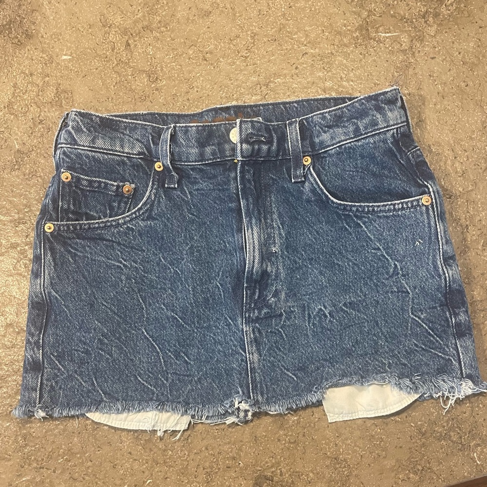Mother denim mini skirt